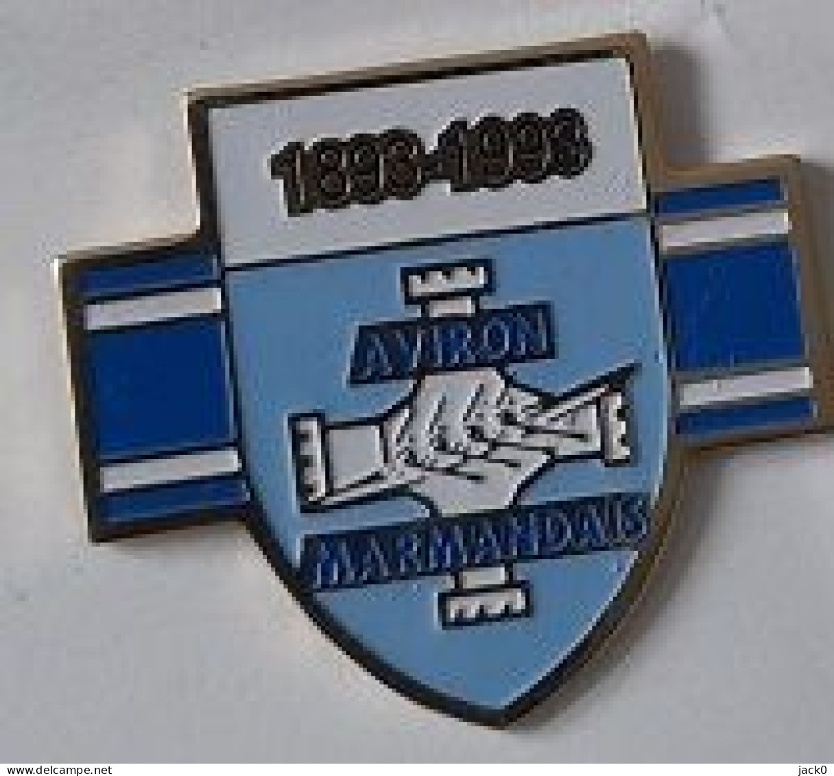 Pin' S  Ville, Sport  AVIRON  1893 - 1993  Centenaire  Cub  AVIRON  MARMANDAIS  à  MARMANDE  ( 47 ) - Remo