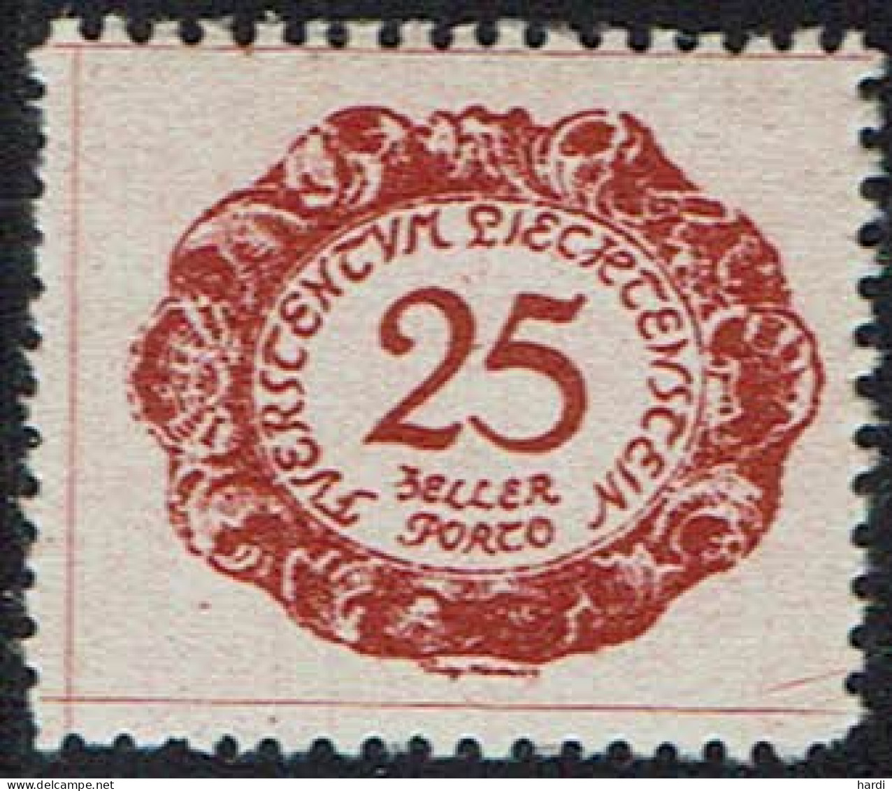 Liechtenstein 1920, MiNr.: 5, Porto Postfrisch - Taxe