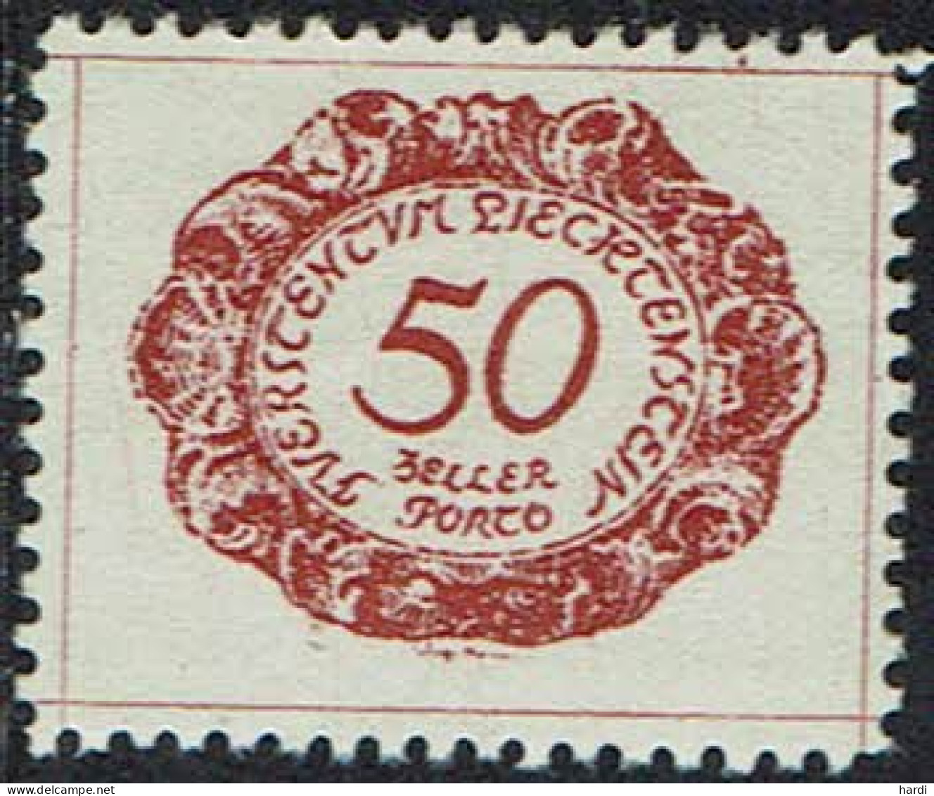 Liechtenstein 1920, MiNr.: 8, Porto Postfrisch - Strafportzegels