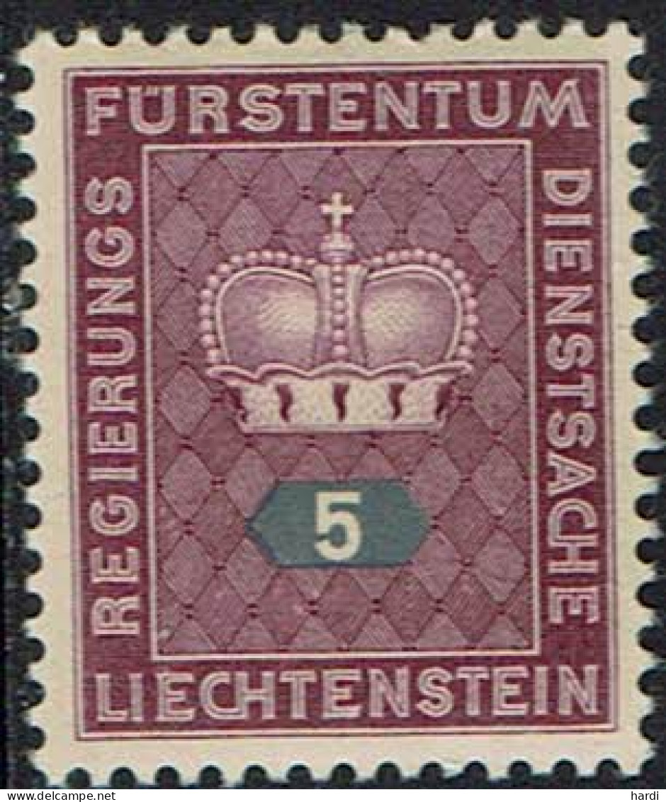 Liechtenstein 1950, MiNr.: 35, Dienstmarken Postfrisch - Official