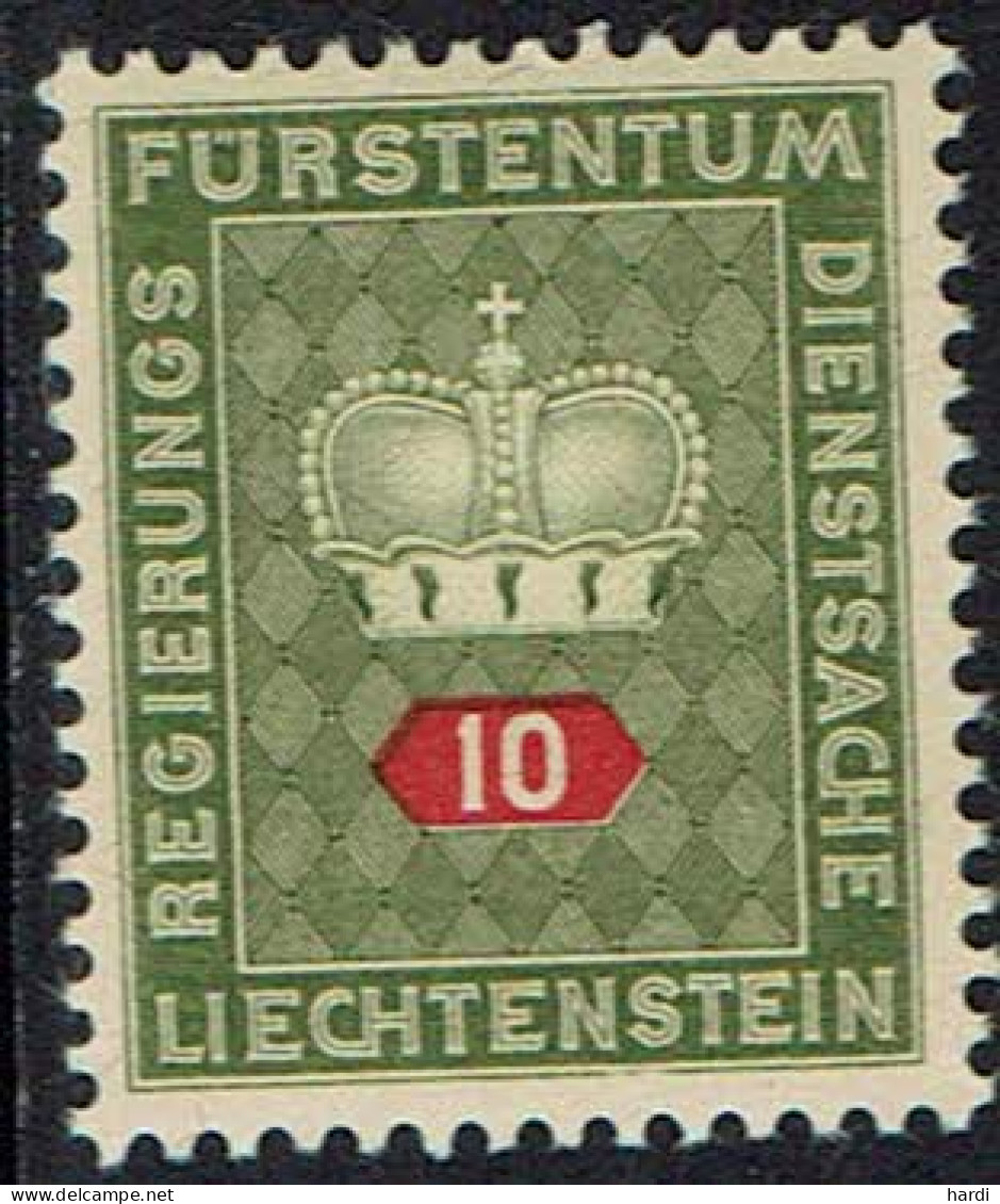 Liechtenstein 1950, MiNr.: 36, Dienstmarken Postfrisch - Oficial