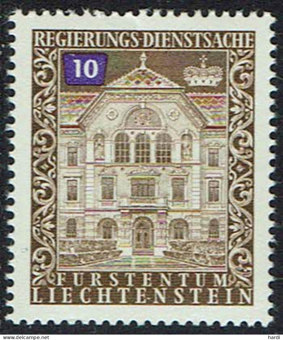 Liechtenstein 1976, MiNr.: 57, Dienstmarken Postfrisch - Oficial