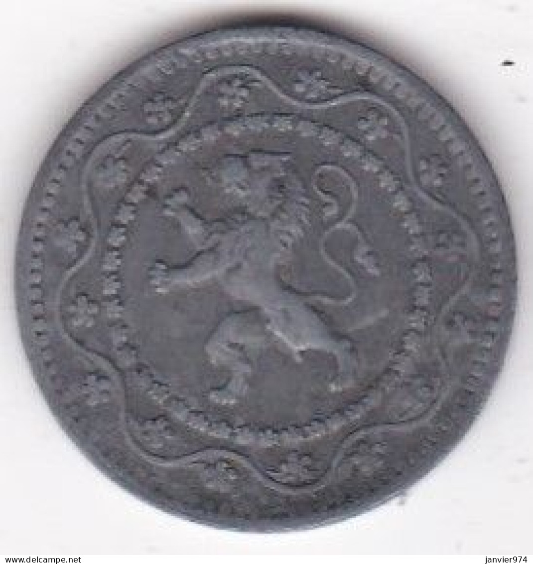 Belgique 10 Centimes 1916,  Albert Ier – Occupation, En Zinc , KM# 81 - Deutsche Besatzung 1915-1918