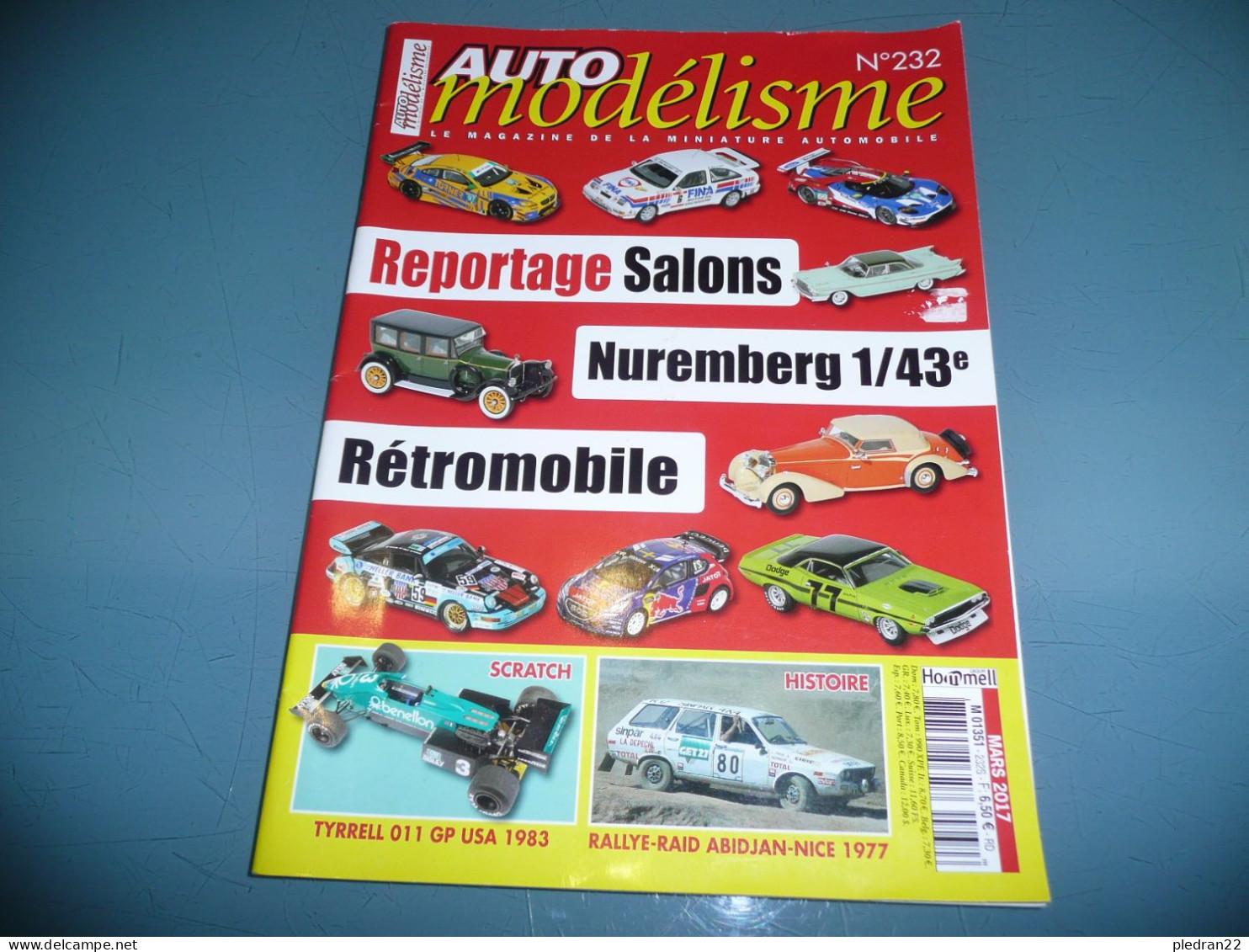 REVUE AUTO MODELISME LE MAGAZINE DE LA MINIATURE AUTOMOBILE N° 232 MARS 2017 SALON NUREMBERG 1/43è RETROMOBILE - Modélisme