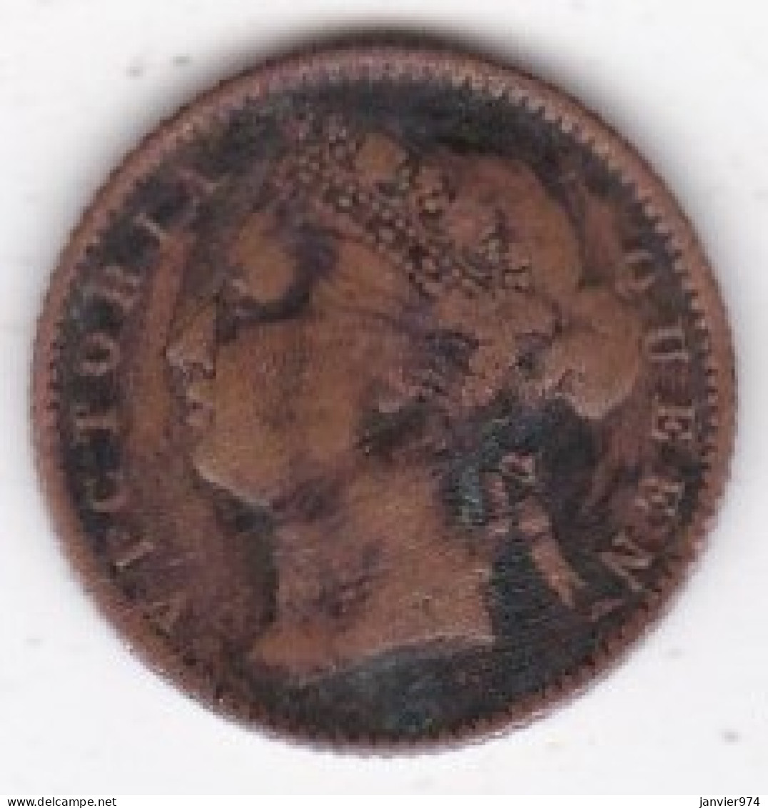 Straits Settlements. 1/4 Cent 1889 , Victoria , En Bronze, KM# 14 - Malaysia