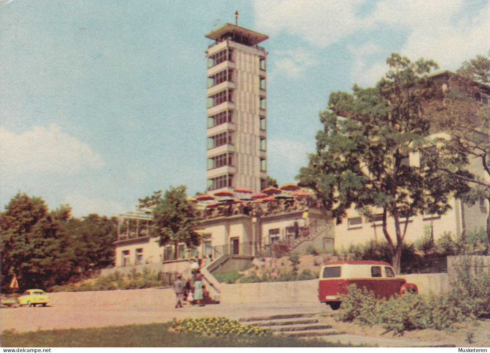 Germany DDR PPC Berlin Der Müggelturm Müggel Tower Verlag Felix Setecki, Berlin (2 Scans) - Müggelsee