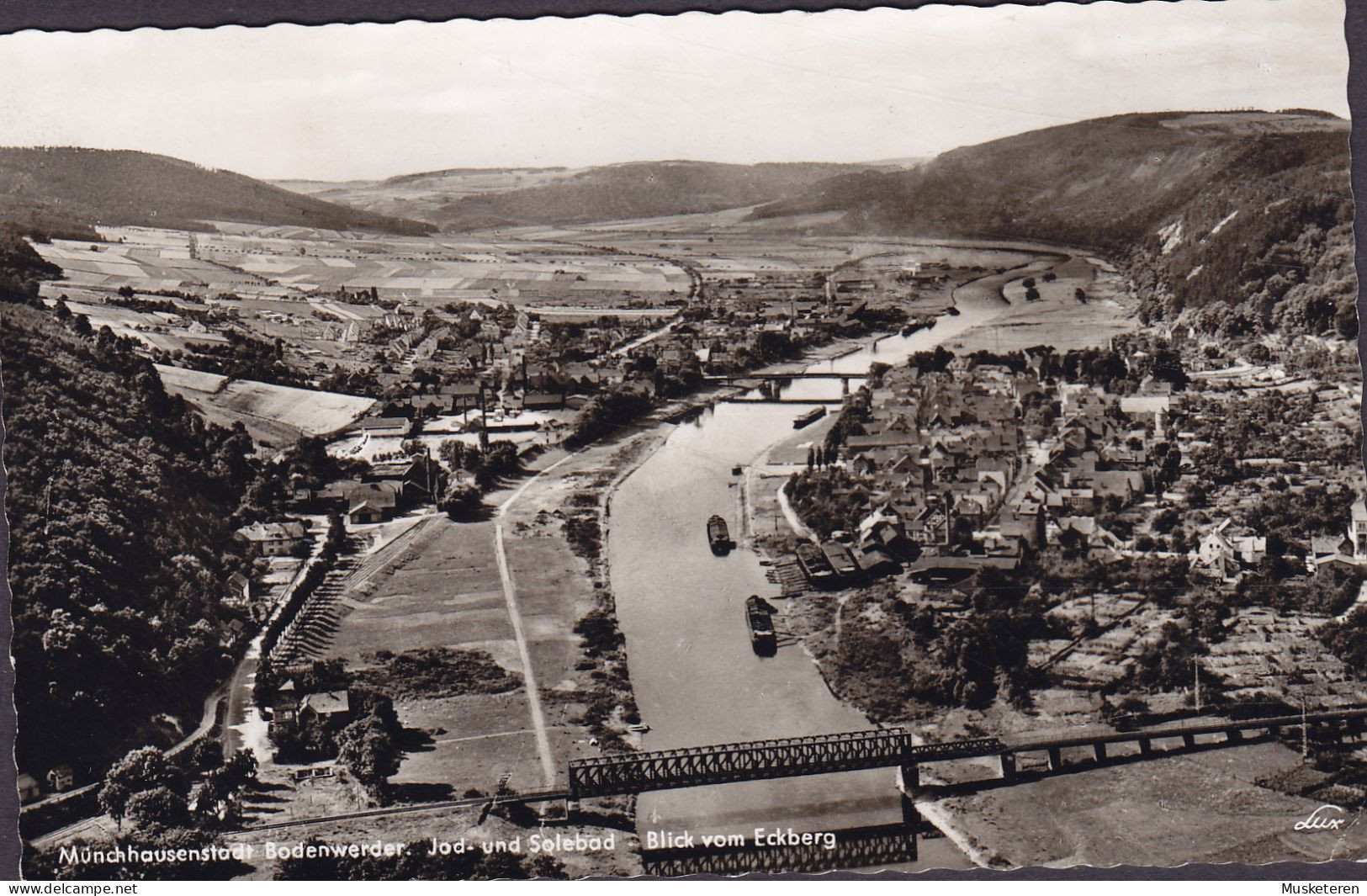 Germany PPC Münchausenstadt Bodenwerder Jod- Und Solebad Blick Von Eksberg Sonderstempel BODENWERDER 1970 Echte Photo - Bodenwerder