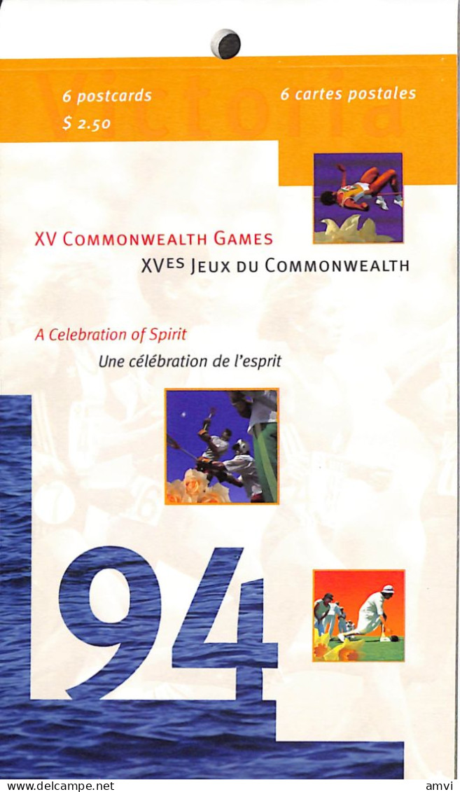 23-0284 - Carnet De 6 Cartes XV Jeux Du Commonwealth 94 Canada - Rare - Olympic Games