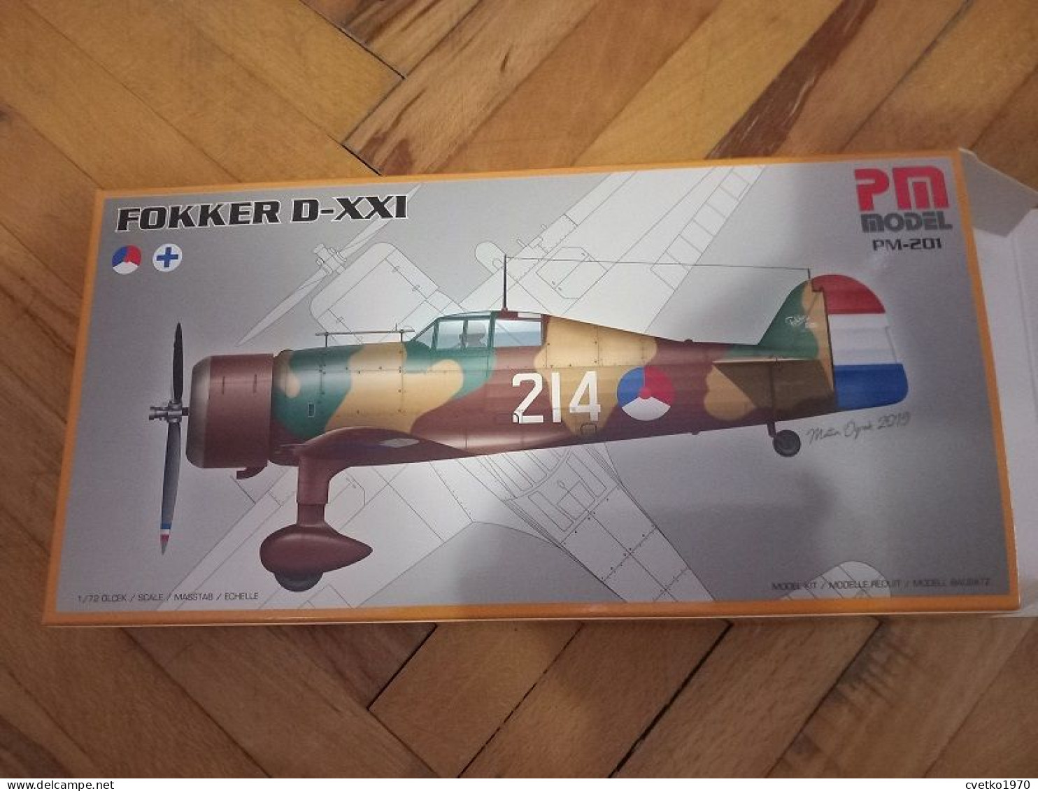 Fokker D-XXI (summer), 1/72, PM Model - Airplanes & Helicopters