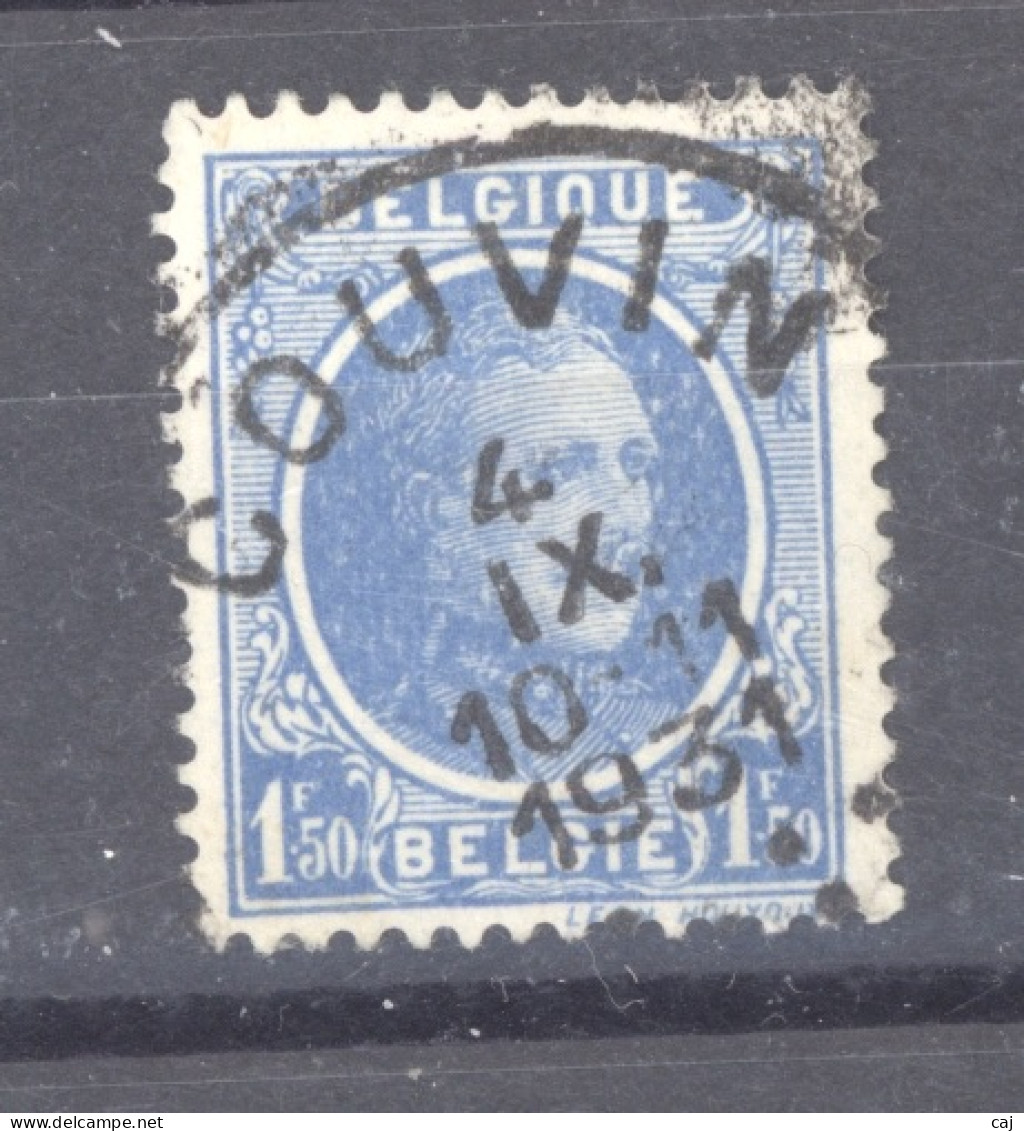 BE 0460  -  Belgique  :  COB 207a   (o) Bleu Vif , Obl. COUVIN - 1922-1927 Houyoux