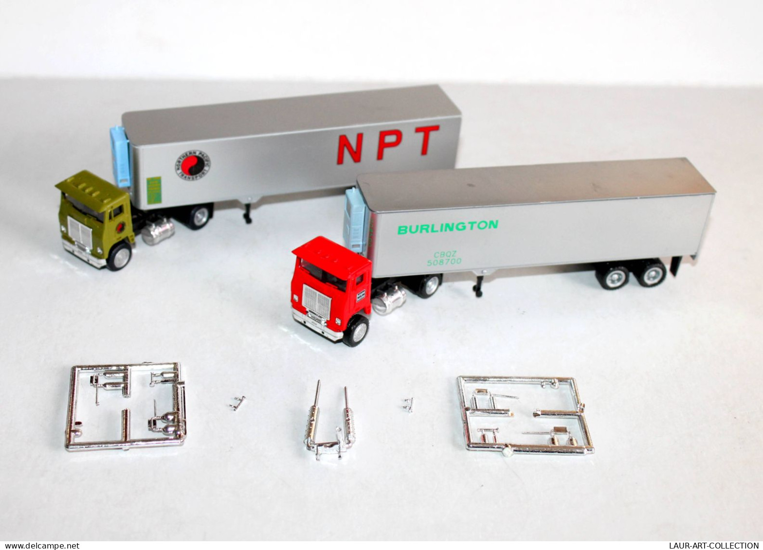 CAMION POIDS LOURD 1/87 NPT NORTHERN PACIFIC & BURLINGTON TRACTEUR SEMI REMORQUE - AUTOMOBILE MINIATURE (1712.77) - Scale 1:87