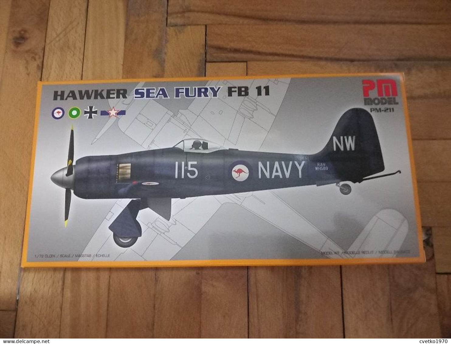 Hawker Sea Fury FB.11, 1/72, PM Model - Luchtvaart