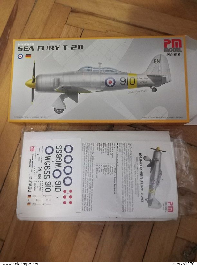 Hawker Sea Fury T-20, 1/72, PM Model - Luchtvaart