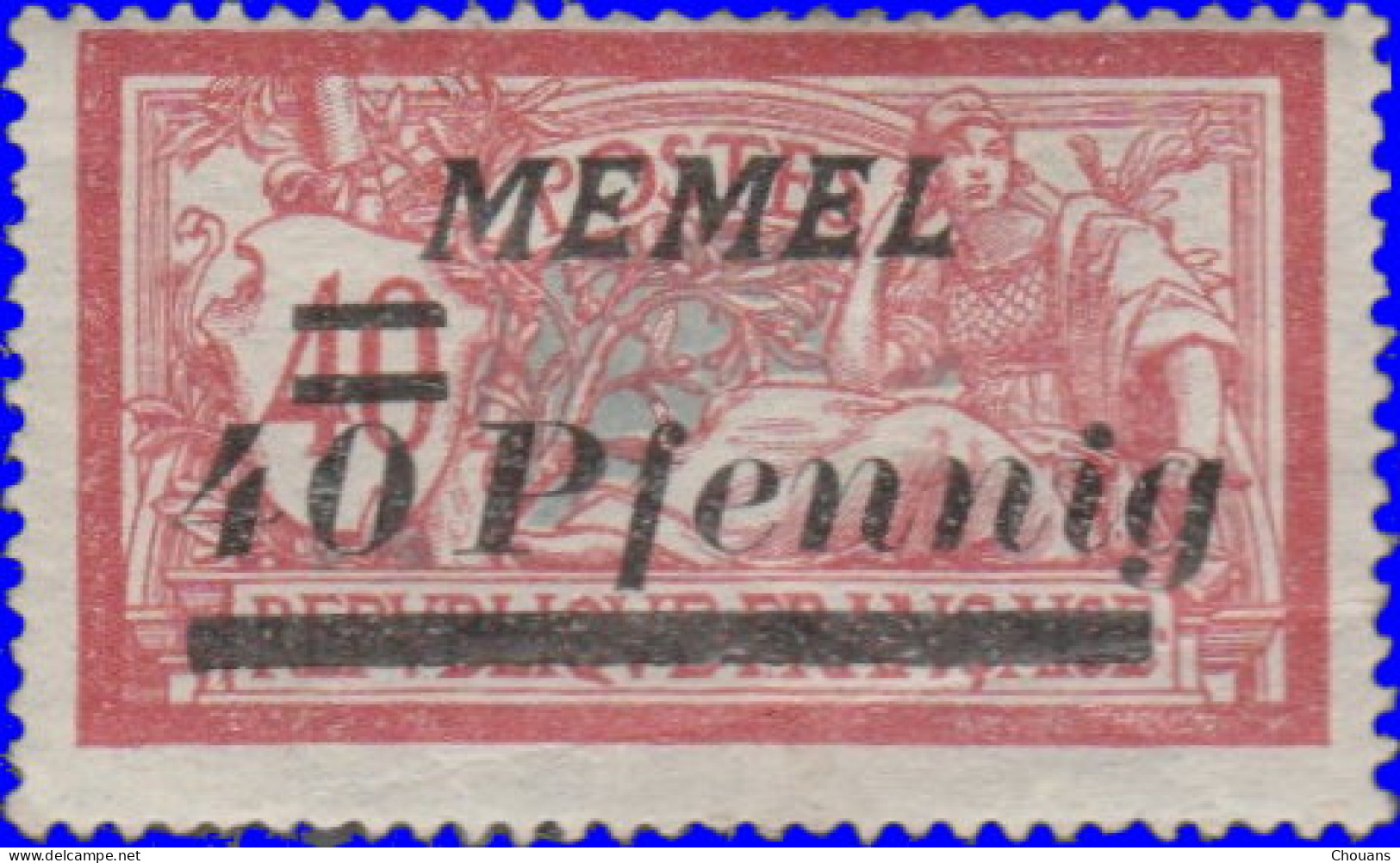 Mémel 1923 - YT 53* - 40 P. / 40 C. Type Merson - Nuovi