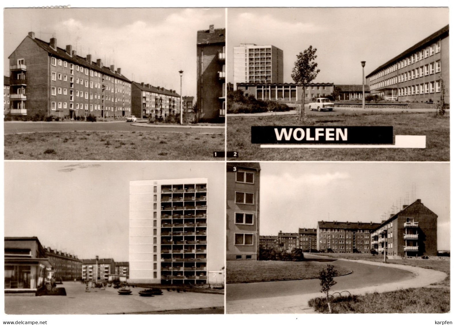 AK 1973 Wolfen Bitterfeld-Wolfen Krondorfer Straße Oberschule - Wolfen