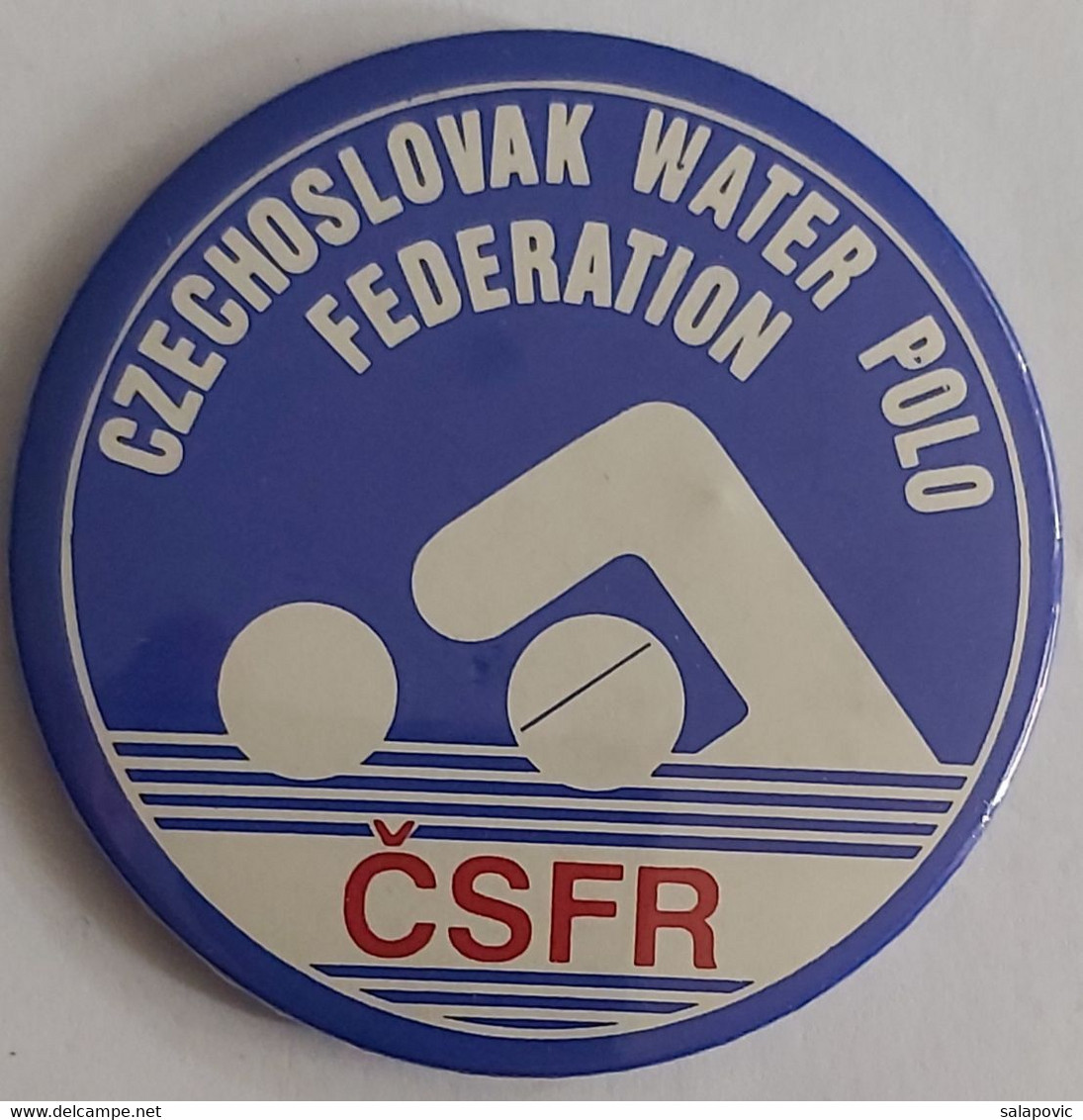 CZECHOSLOVAK WATER POLO FEDERATION Badge  PLAST - Schermen