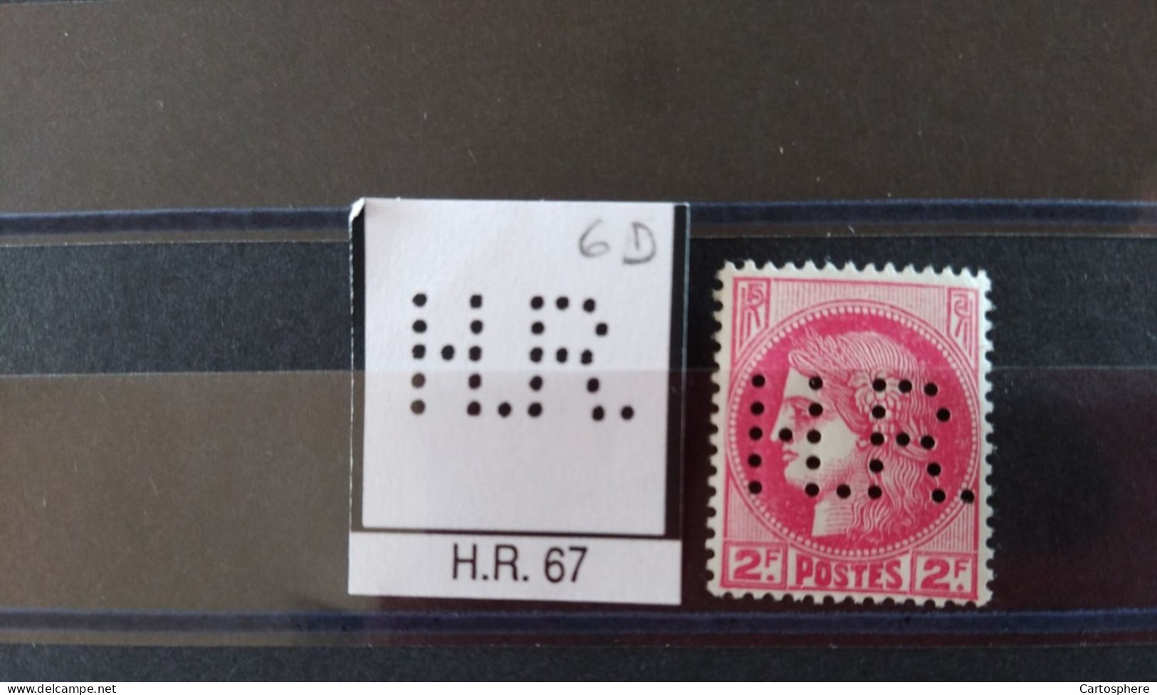NEUF FRANCE H.R. 67 TIMBRE HR67  INDICE 6 SUR 373 PERFORE PERFORES PERFIN PERFINS PERFORATION PERCE  LOCHUNG - Ungebraucht
