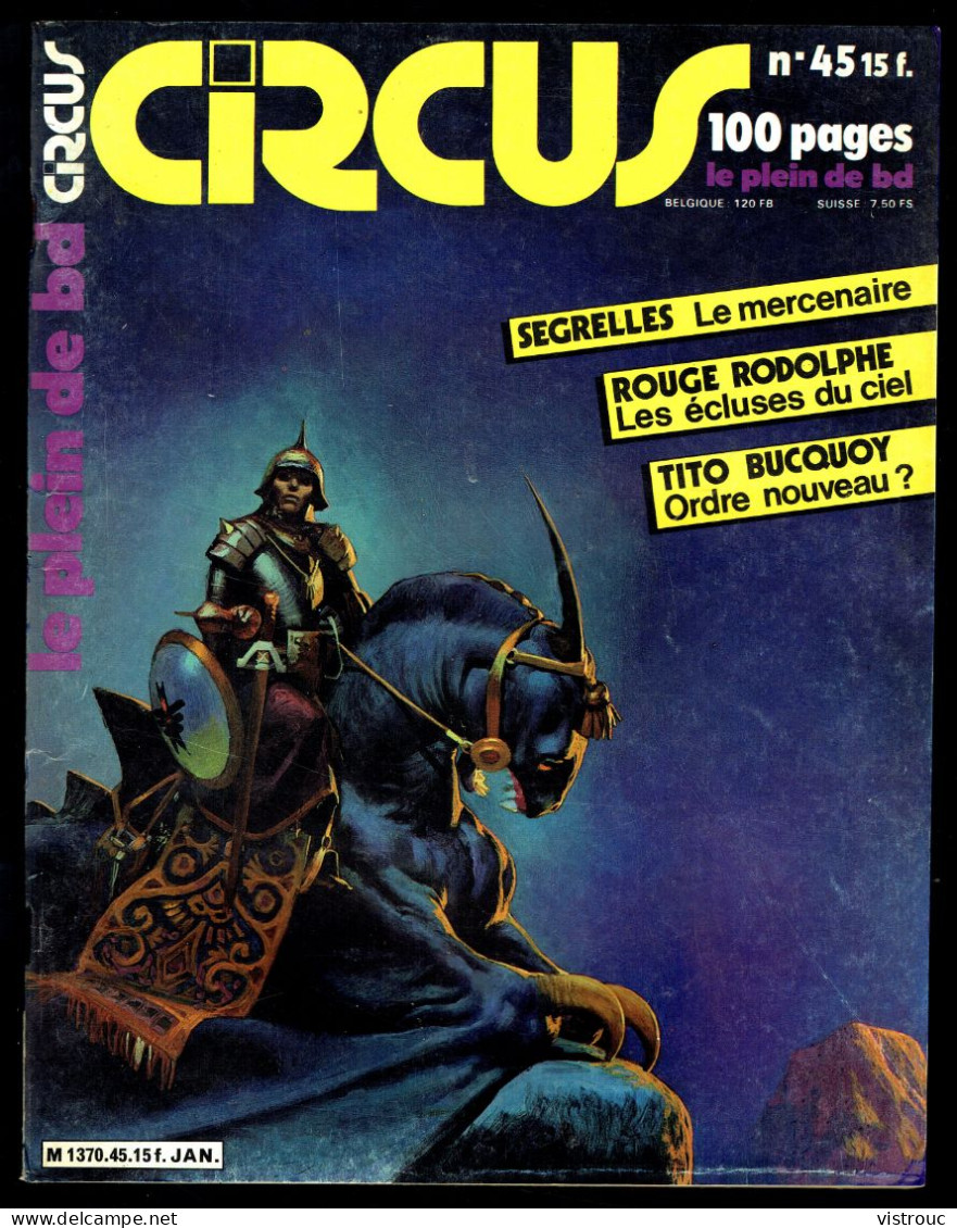 "CIRCUS  N° 45" - GLENAT - 1982. - Circus