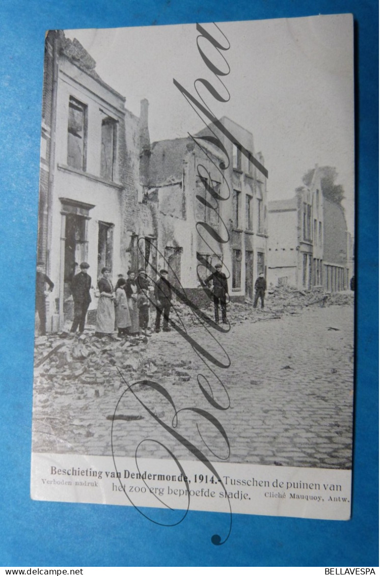 Dendermonde 1914-1918 Guerre Mondiale Puinen Ruines - Dendermonde