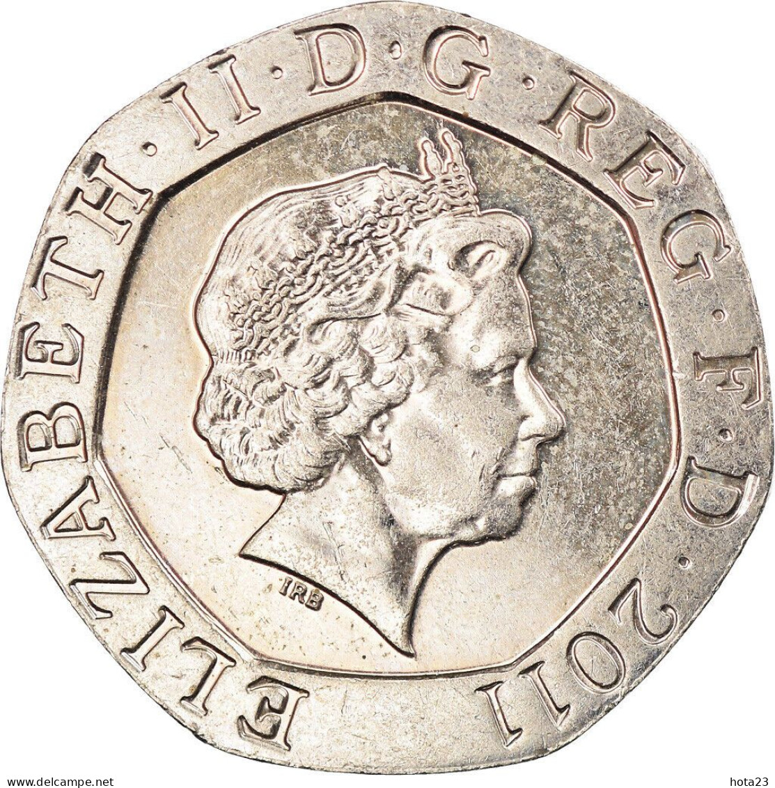 2011 - 20  TWENTY Pence; United Kingdom; England; Great Britain; Circulated - 20 Pence