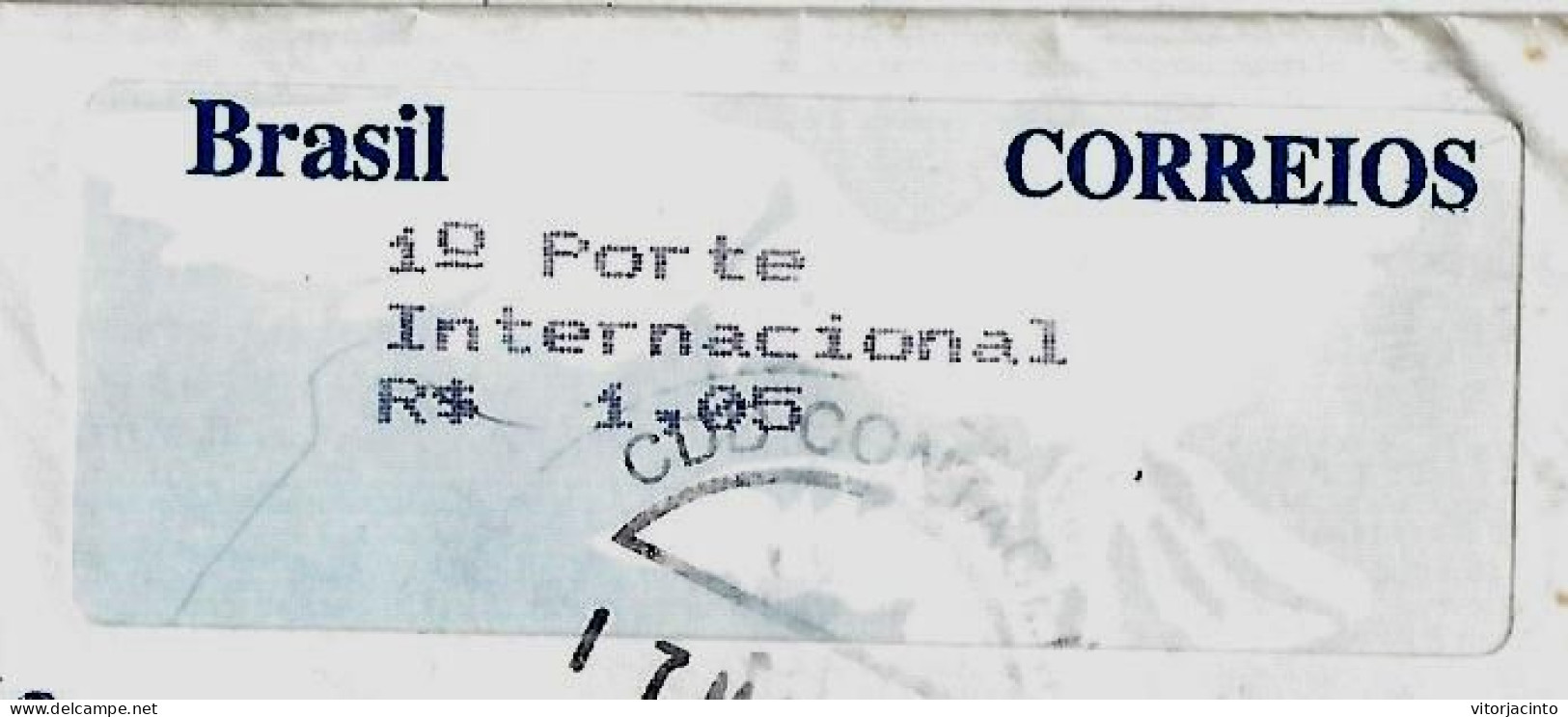 Brazil - Franking Label - Cover Real Circulated - Franking Labels