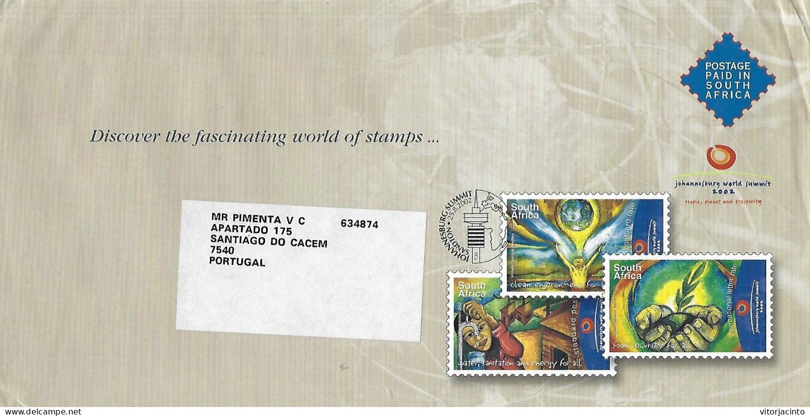 South Africa - Official Postal Cover Postage Paid - Lettres & Documents