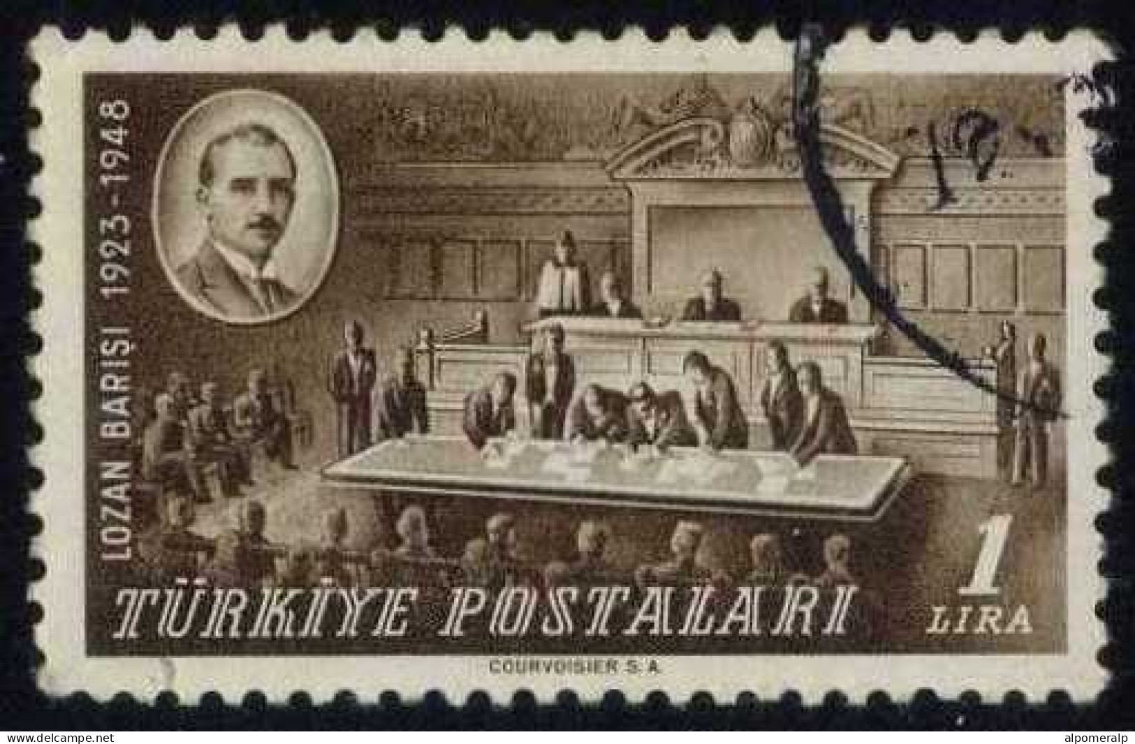 Türkiye 1948 Mi 1220 President Ismet Inönü And Lausanne Conference | 25th Anniversary Of The Treaty Of Lausanne - Used Stamps