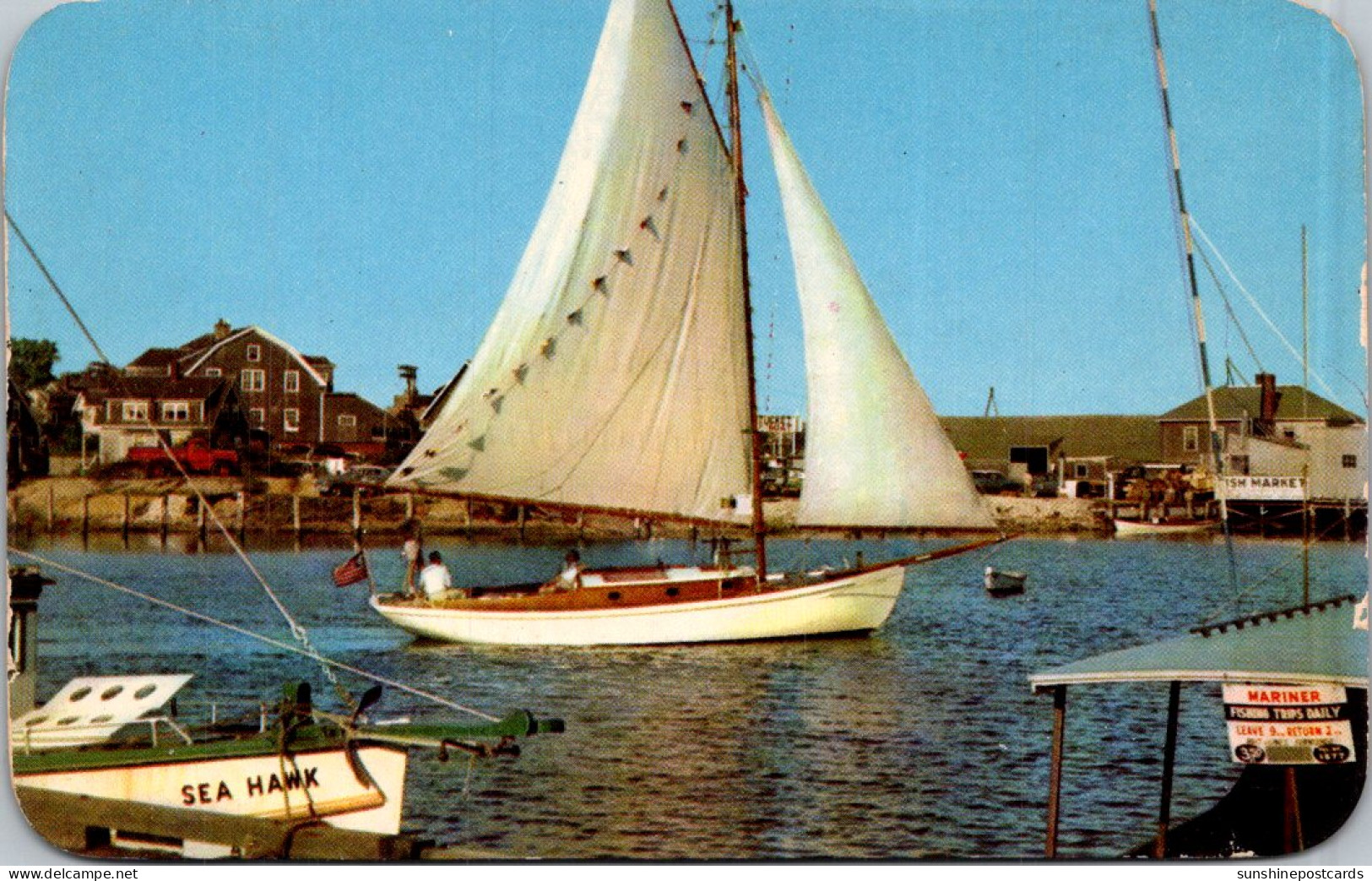 Massachusetts Cape Cod Sails Set For An Ocean Outing - Cape Cod