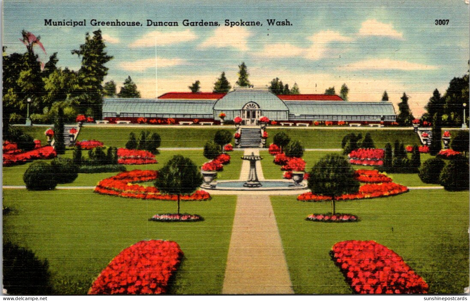 Washington Spokane Duncan Gardens Municipal Greenhouse 1944 - Spokane