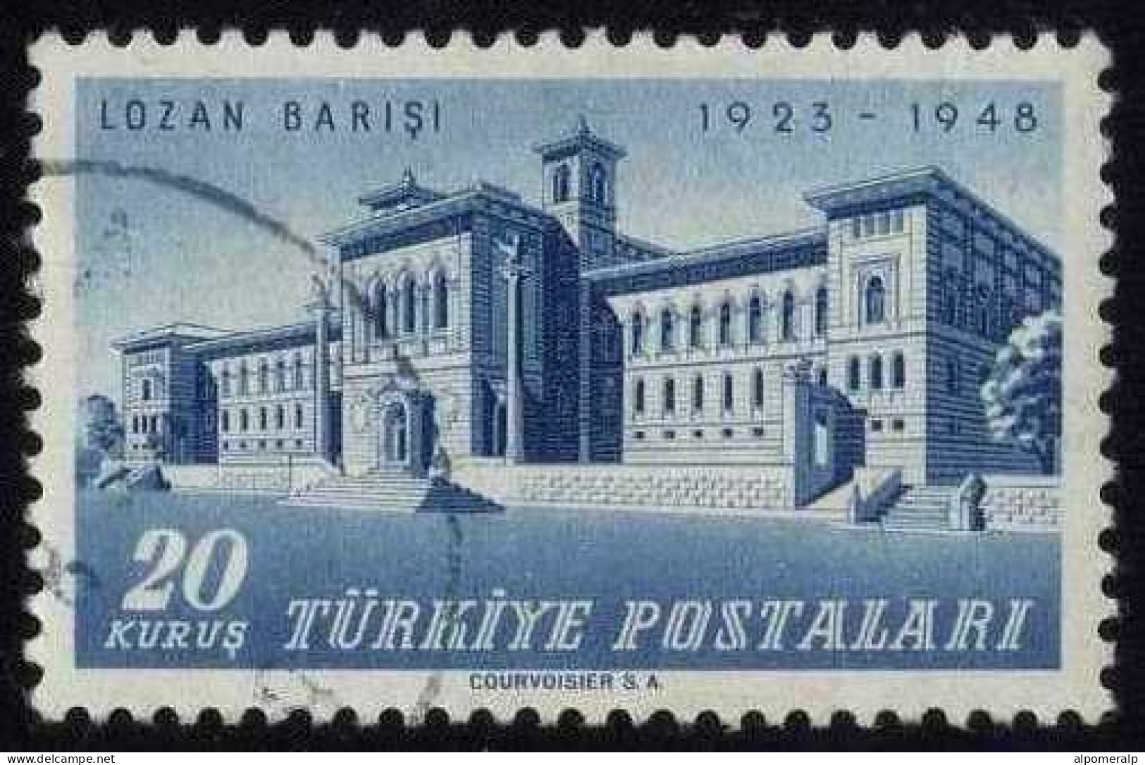 Türkiye 1948 Mi 1218 25th Anniversary Of The Treaty Of Lausanne | Conference Building - Used Stamps