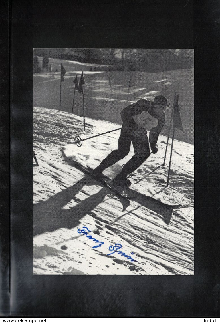 Germany 1996 Garmisch-Partenkirchen 60th Anniversary Of Olympic Games-Skiing Olympic Victory Franz Pfnuer Original Sign. - Inverno1936: Garmisch-Partenkirchen