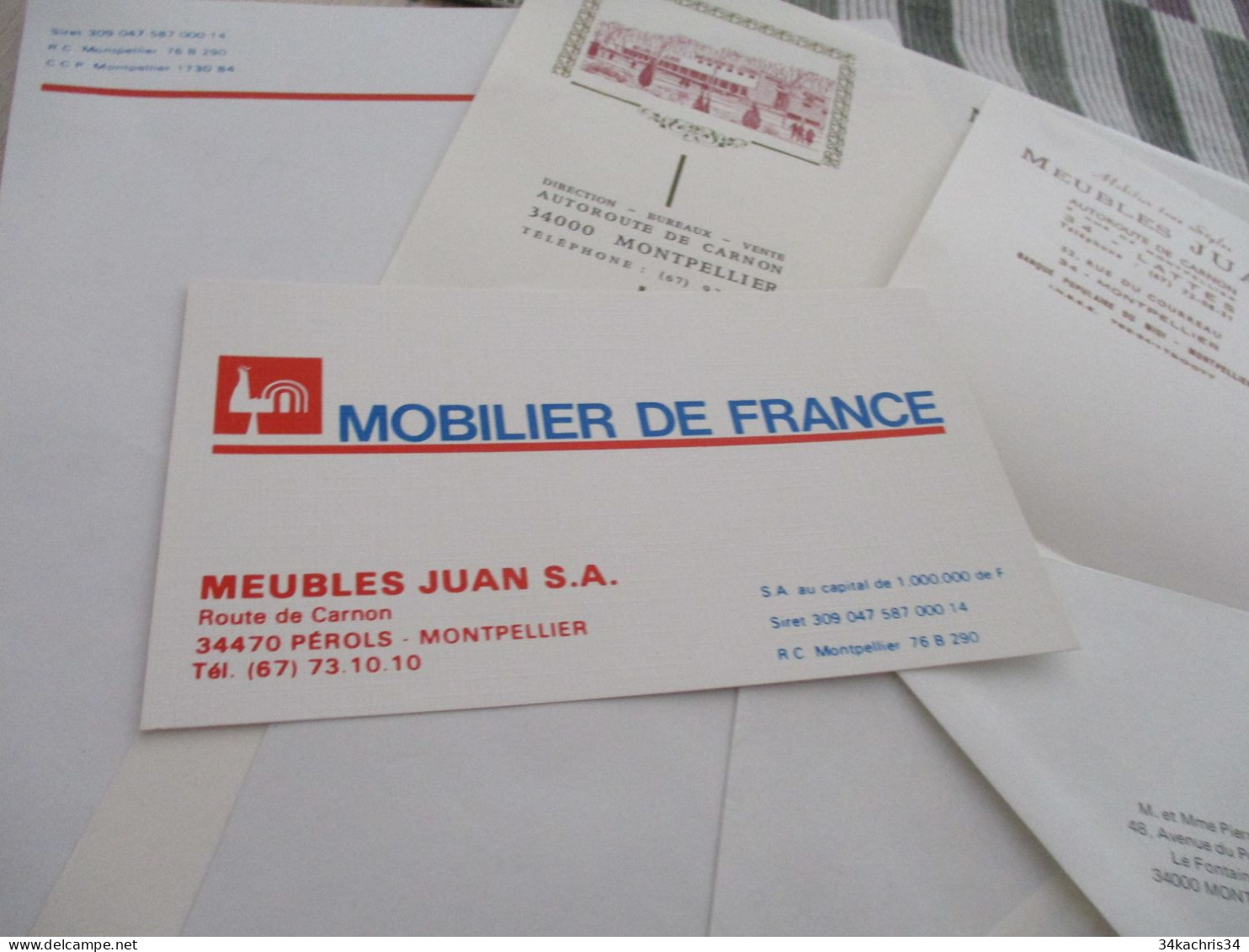 X7 Documents Publicitaires Commerciaux Mobilier De France Meuble Juan Montpellier Pérols - Ambachten