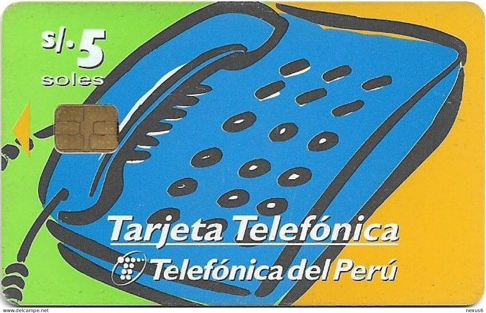 Peru - Telefónica - Teléfono Popular, Sistema Pago Fijo, Siemens S30, 10.1998, 5Sol, 150.000ex, Used - Peru