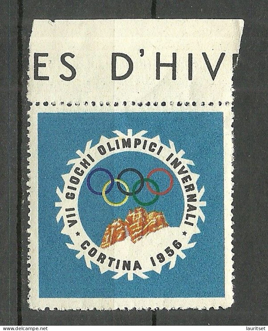 ITALY VII GIOCHI OLIMPICI D' INVERNO CORTINA AMPEZZO 1956 JEUX OLYMPIQUE OLYMPIC GAMES MNH - Inverno1956: Cortina D'Ampezzo