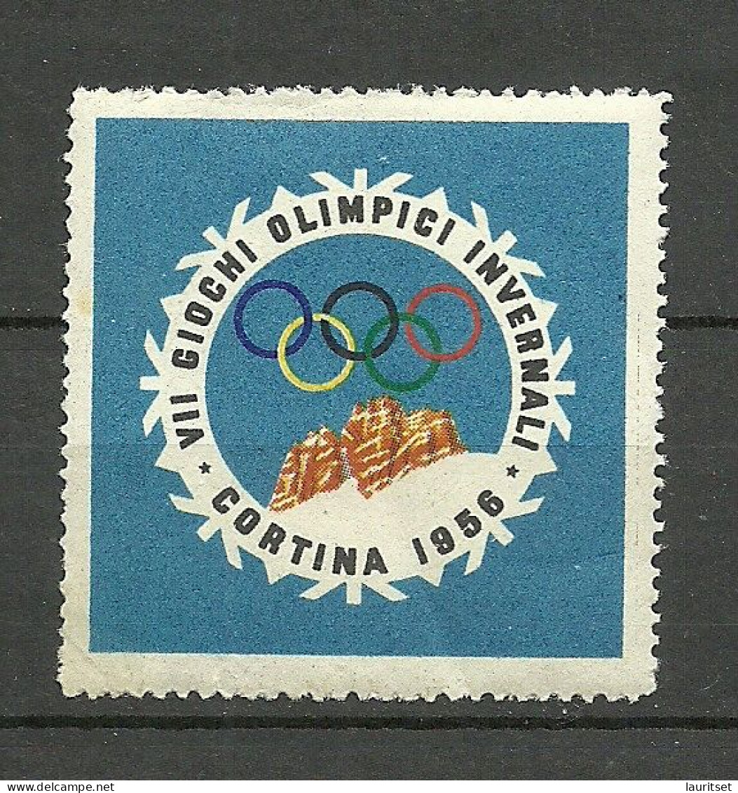 ITALY VII GIOCHI OLIMPICI D' INVERNO CORTINA AMPEZZO 1956 JEUX OLYMPIQUE OLYMPIC GAMES MNH - Inverno1956: Cortina D'Ampezzo