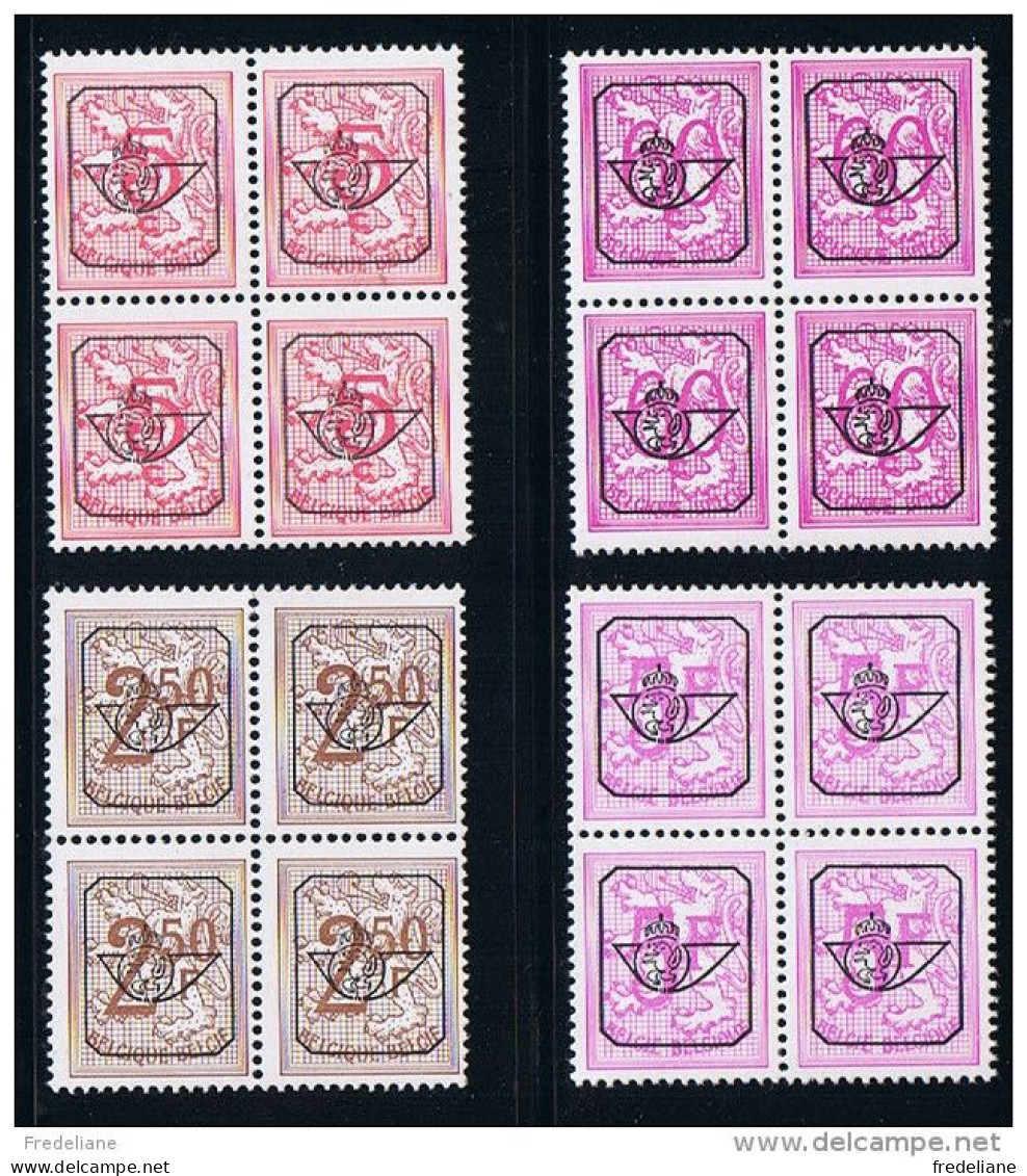 POLYVALENT BLOK VAN 4/BLOC DE 4- COB : PO799P-PO788P- PO794P-PO798P - 1979*** - Typografisch 1967-85 (Leeuw Met Banderole)