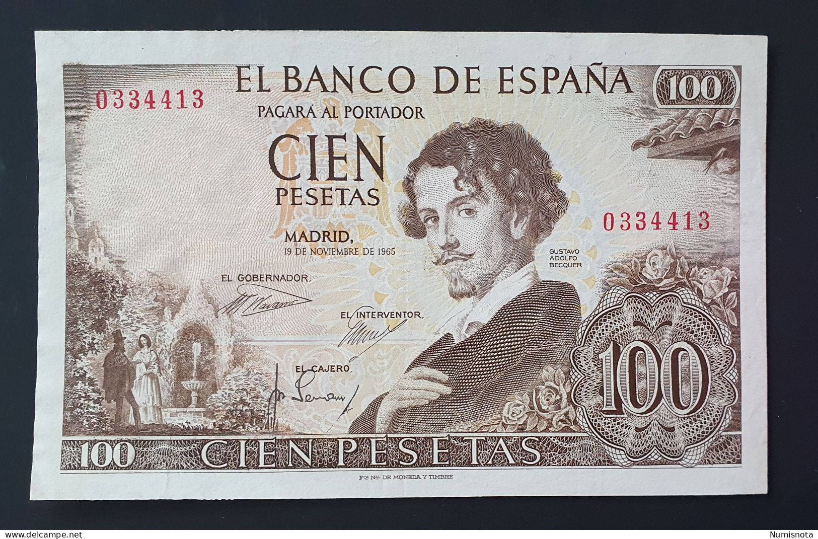 España Billete 100 Pesetas 1965 SIN SERIE - 100 Pesetas