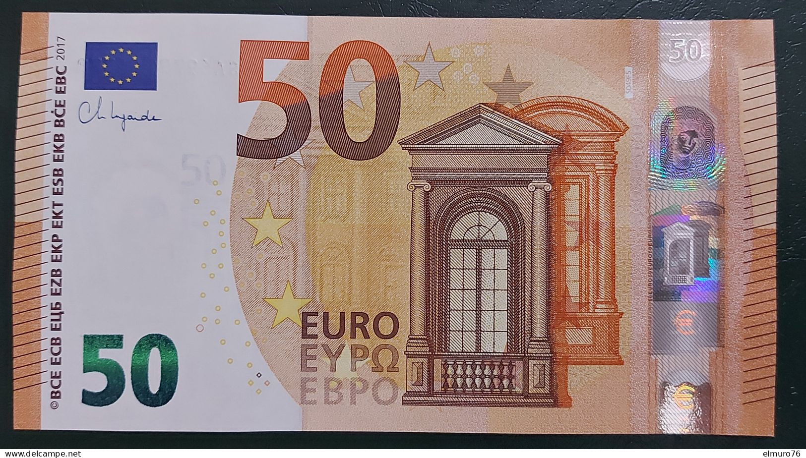 50 EURO S049F5 Italy Lagarde Serie SA Ch 97 Perfect UNC - 50 Euro