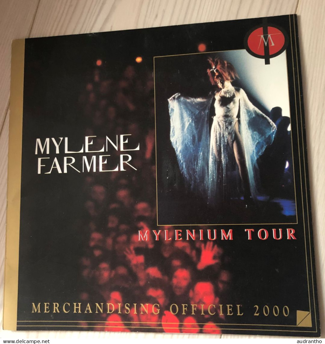 Dépliant MYLENE FARMER MYLENIUM TOUR Merchandising Officiel 2000 Design Henry Neu Photos Claude Gassian - Affiches & Posters