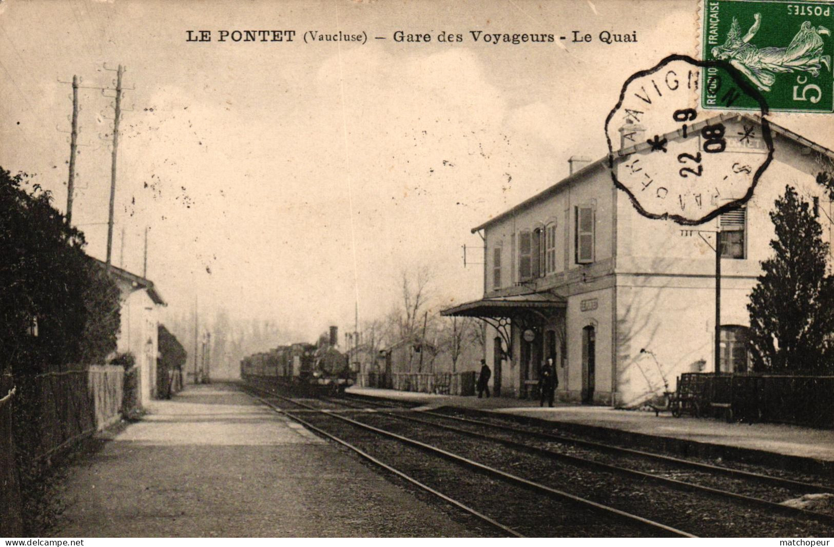 LE PONTET -84- GARE DES VOYAGEURS  LE QUAI - Le Pontet