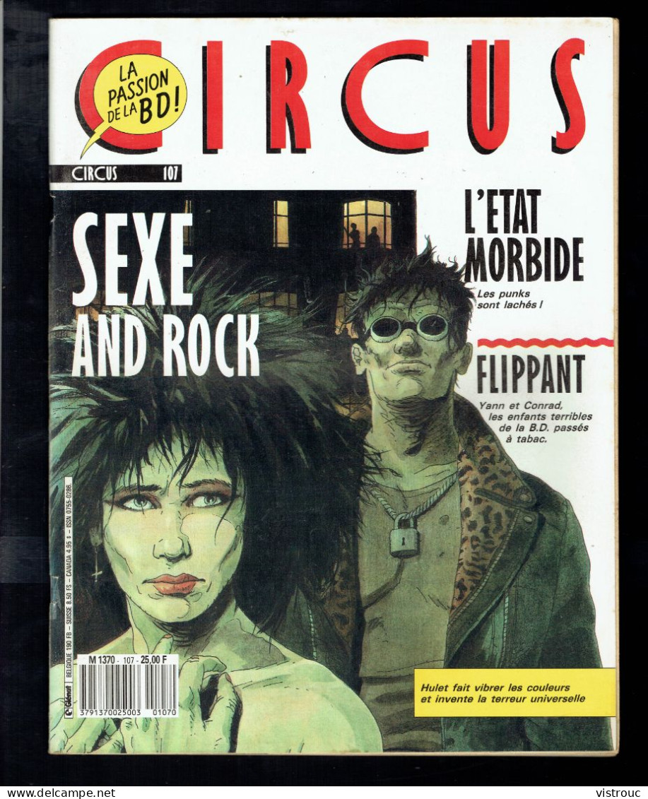 "CIRCUS  N° 107" - GLENAT - 1987. - Circus