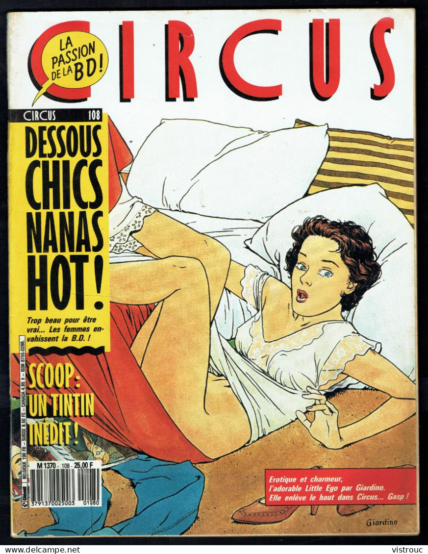 "CIRCUS  N° 108" - GLENAT - 1987. - Circus