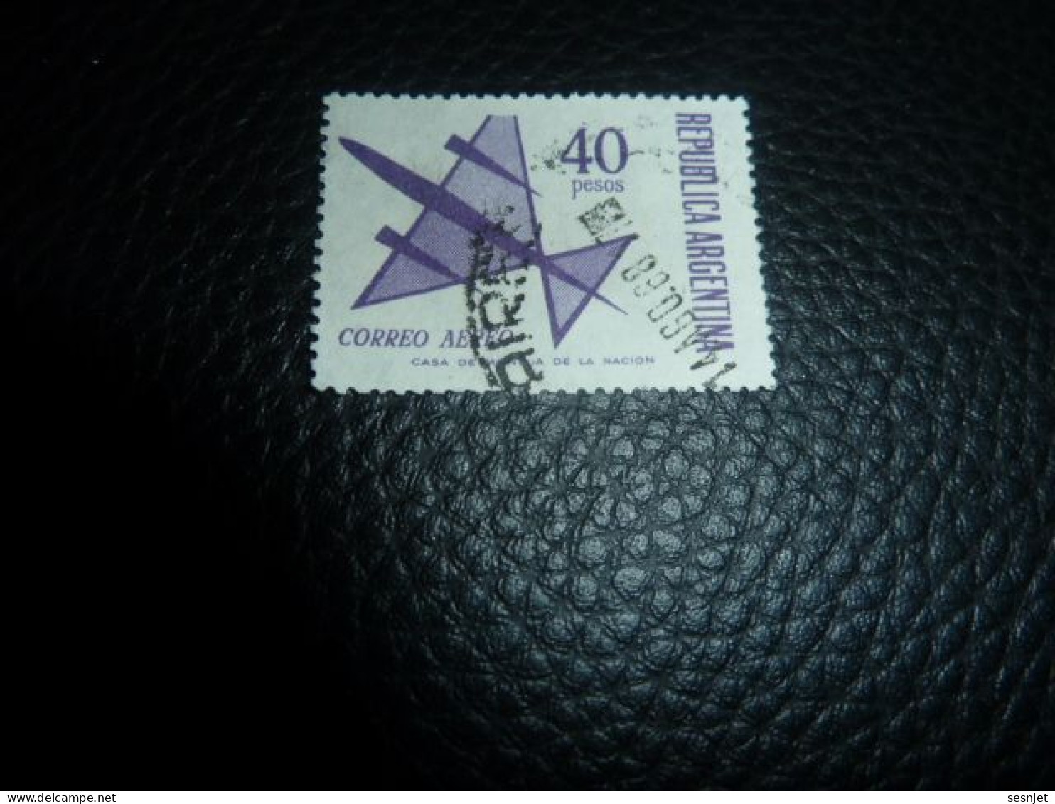 Republica Argentina - Correo Aereo - 40 Pesos - Yt 119 - Violet - Oblitéré - Année 1968 - - Oblitérés