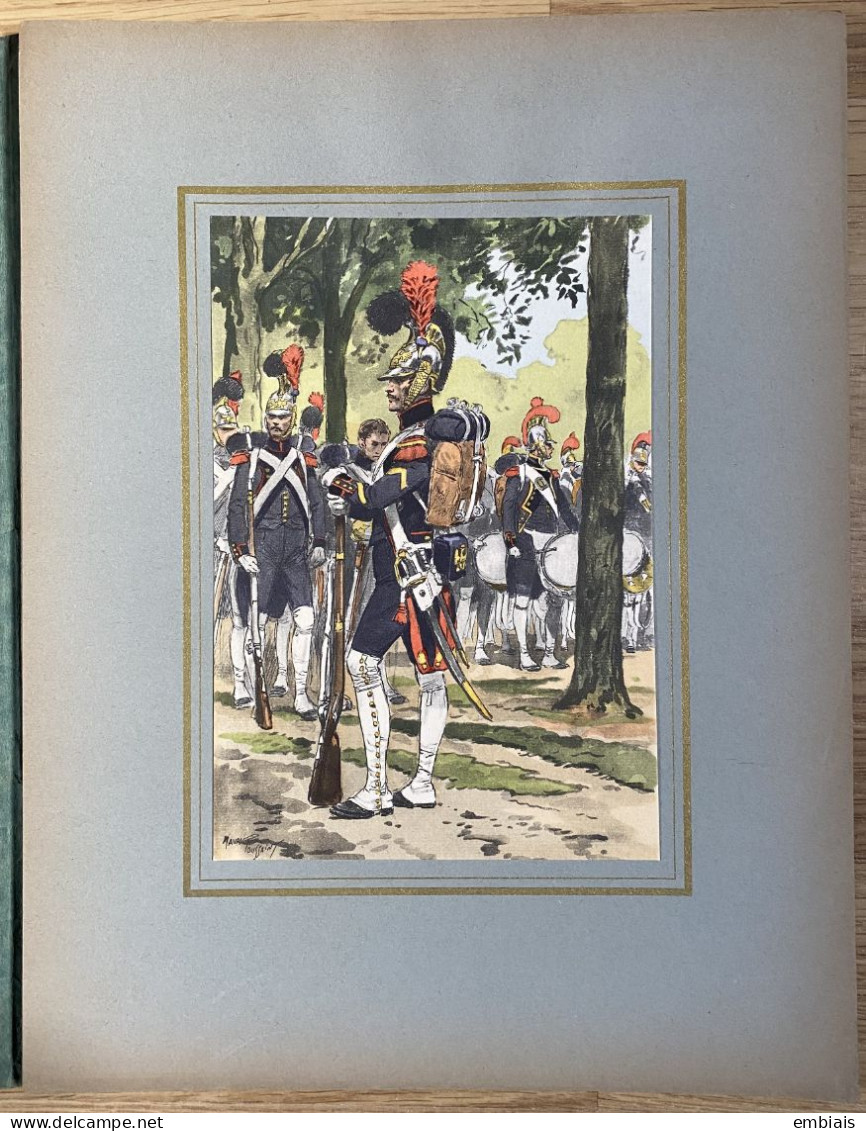 NAPOLÉON 1er et sa Garde par MAURICE TOUSSAINT 15 planches colorées Tirage limité à 350 ex Éditions Militaires... 1942