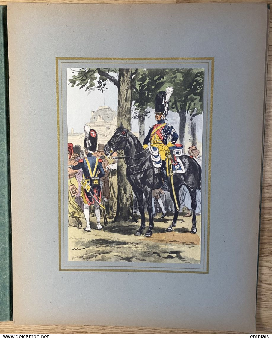 NAPOLÉON 1er et sa Garde par MAURICE TOUSSAINT 15 planches colorées Tirage limité à 350 ex Éditions Militaires... 1942