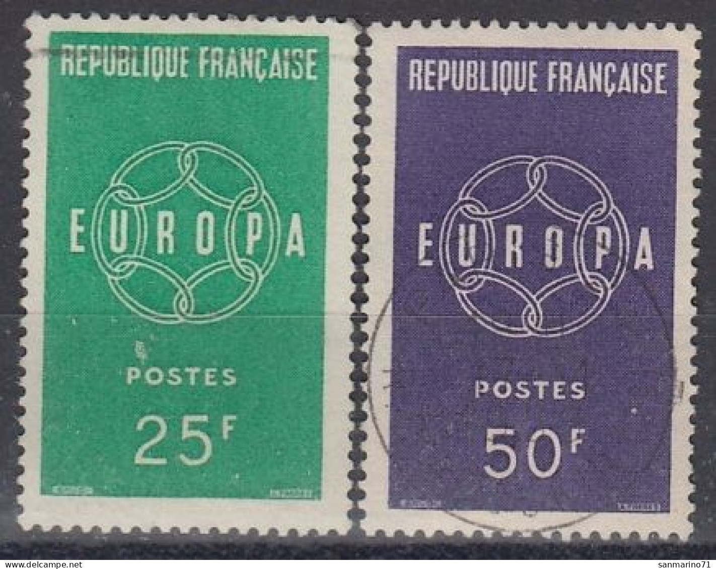 FRANCE 1262-1263,used - 1959