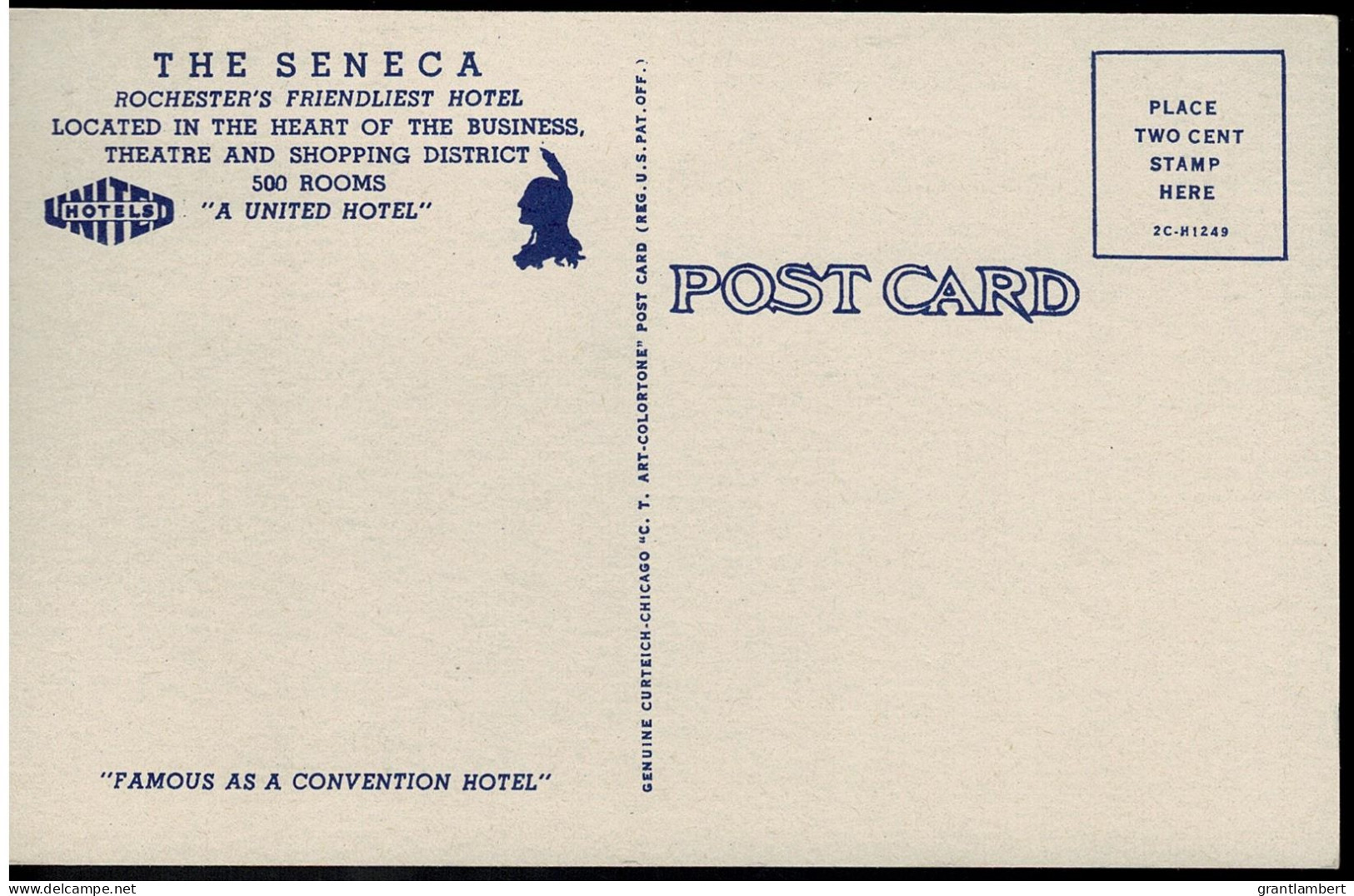 Hotel Seneca, Rochester, New York - Unused - Rochester