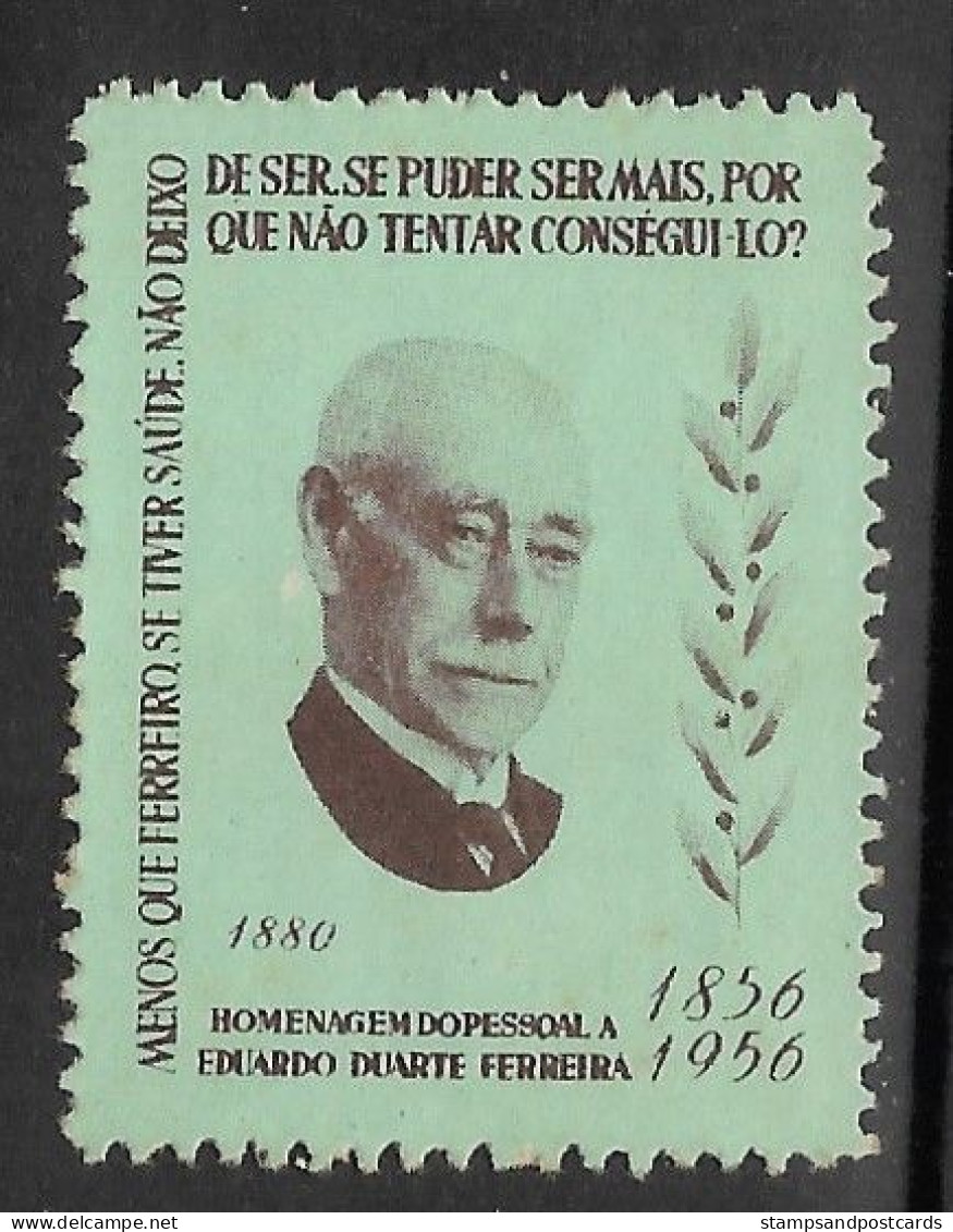 Portugal Vignette Publicitaire Industrie Eduardo Duarte Ferreira 1956 Industry Publicitary Cinderella - Local Post Stamps