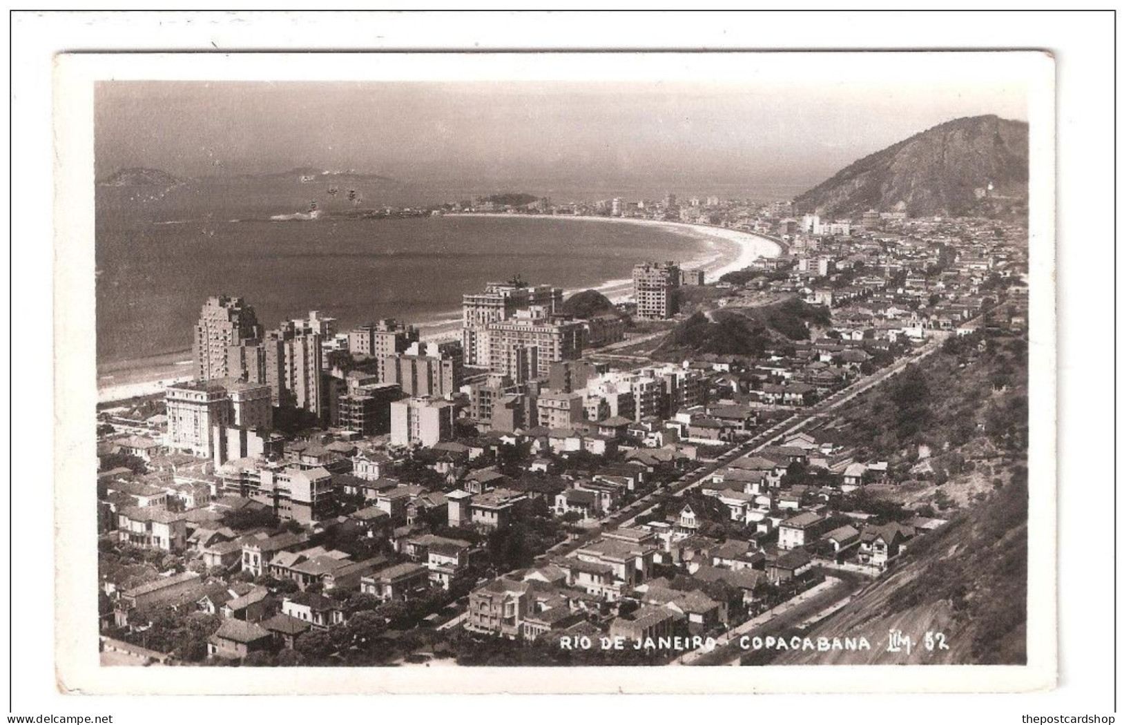 RP Brasil BraziL VISTA AEREA ? DE COPACABANA RIO DE JANEIRO AERIAL VIEW ? No.52 ? UNUSED - Rio De Janeiro