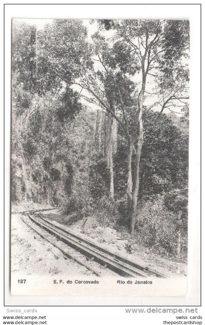 BRAZIL - BRESIL - RIO DE JANEIRO - E.F. DO CORCOVADO (Ribeiro) Railway Line Tracks No Train ! - Rio De Janeiro